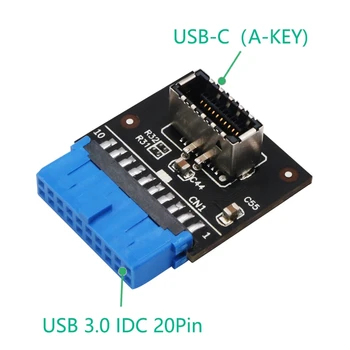 Tip C USB3.1 Panou Frontal Soclu USB 3.0 19 Pini de TIP E 20Pin Antet de Extensie Adaptor pentru Placa de baza PC