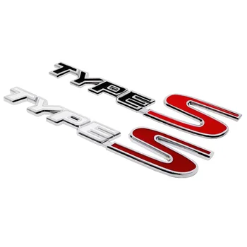TIPURI de Metal de TIP S Car Styling Retehnologizare Portbagaj Logo Emblema Autocolant Pentru Honda Acura Accord Civic modelului spirior Odyssey modelului spirior CRZ dio