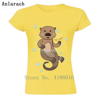 Tipărite Original T-Shirt Pentru Otter Cana Cana Femei T Shirt Familie 2018 Tricou Stil Nou Din Bumbac Tricou Tricou Top