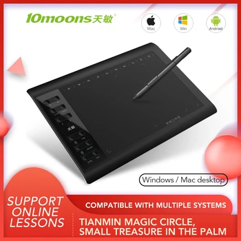 TISHRIC G10 10 x 6 Inch Desen Grafic Tableta Pentru a Trage Pen 8012 Nivel Desen Tabletă Digitală Pentru PC Telefon Desen si Joc OSU