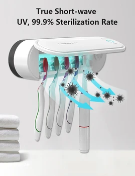 Titularul periuta de dinti Automate de Sterilizare UV Uscare Periuță de dinți Sănătoși Acasă Sterilizator cu Accesorii pentru Baie