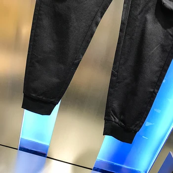 Toamna 2020 bărbați Europene salopete largi mare buzunar cu fermoar elastic frumos pantaloni picioare mici pantaloni casual brand de moda pentru bărbați