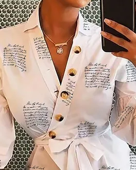 Toamna anului 2019 Maneca Lunga pentru Femei de Moda V Gât Topuri Si Bluze blusas mujer de moda Bandaj Femei Topuri Streetwear Costume de Haine