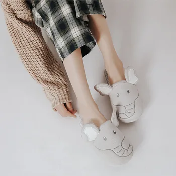Toamna Elefant drăguț homeshoes femei papuci de moda fără slide-uri de cauciuc non-alunecare confortabil papuci de interior femeia noi de vânzare