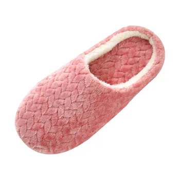 Toamna Iarna Femei Papuci De Jos, Moale Pantofi De Bumbac Pentru Bărbați Papuci De Interior Slip-On Slide-Uri De Femei Pantofi Confortabili Pentru Cuplu