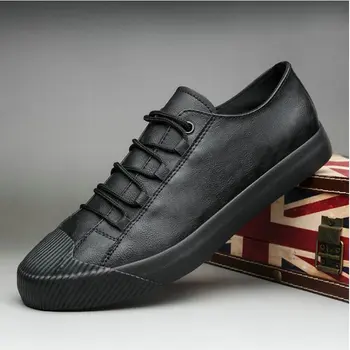 Toamna Masculin Încălțăminte pantofi Barbati Designer de Formatori Joase de piele Barbati negru Casual adidas Pantofi A22-14