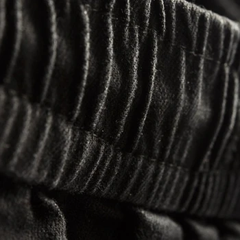 Toamna Noua Parte Cu Dungi Talie Elastic Negru Denim Pantaloni De Creion Moda Barbati Casual Slim Fit-Coreean Blugi De Sex Masculin De Îmbrăcăminte De Brand