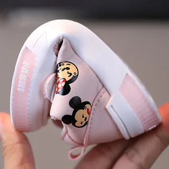 Toamna Prințesă Drăguț Copii Adidasi Noi Minnie Mickey Copii Pantofi Casual Fashion Girl Baby Talpă Moale Respirabil Non-Alunecare