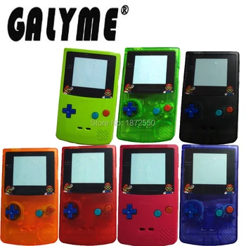 Toată Vanzare Carcasa De Plastic Caz Butoane Colorate Înlocuirea Capacului Pentru GameboyColor Joc Consola Mary Bros Versiune Baiat Cadou