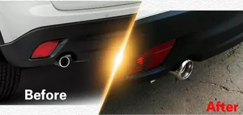 Toba de eșapament Sfat Finisor țeavă de Eșapament End Tapiterie din Oțel Inoxidabil Țeavă Coada Atenza 2 buc/set Pentru Mazda 6 CX-5 CX5 2009-2016