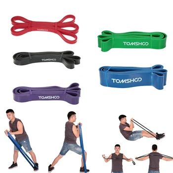 TOMSHOO 208cm Benzile de Rezistență Cross Fit Fitness Echipamente Latex Natural Bandă de Rezistență Trage Banda Bucla de Yoga, Gimnastică Exercițiu