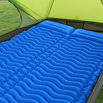 TOMSHOO Saltea Camping în aer liber Cu Perna Ultra-lumină Portabile, Saltea Gonflabila, Saltea de Dormit Dublu Pad-Umezeală Pad