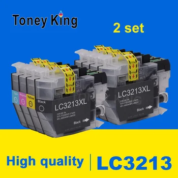 Toney King 2 Seturi Pentru Fratele LC3213 LC-3213 LC3213XL Compatibil Cartuș de Cerneală DCP-J772DW DCP-J774DW MFC-J890DW Printer