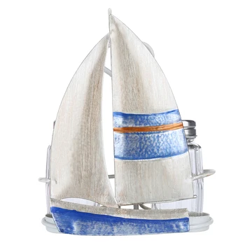 Tooarts Barca de Navigatie Condiment Rack Sos și Piper Sticla de Stocare de Fier Titular la Îndemână Masă Organizator de Bucatarie Decor