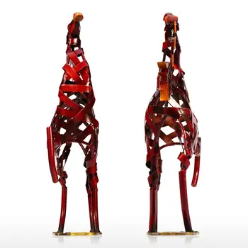 TOOARTS Cadou de Anul Nou Animal Figurina Metal Sculptura Metal țesut cal Mobilier Acasă Articole de Artizanat