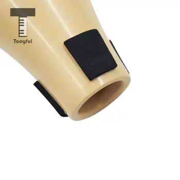 Tooyful Portabil Mut Silenciador Para Trombon pentru Instrumente Muzicale Practică Plastic ABS Culoare Lemn