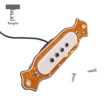 Tooyful Pre-cablate 4 String Electric Cutie de Trabucuri Chitara Magnetic Soundhole Pickup cu Volum si Ton