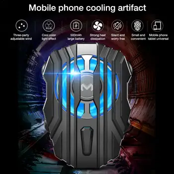Top Oferte de Telefon Mobil Cooler pentru IPhone Xs Max Xs XR Tăcut Telefon Radiator PUBG Controller Ocupe de Lumină LED-uri de Răcire Ventilator pentru Sam