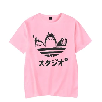 Topuri De Bumbac Tricou Barbati Ghibli Totoro Amuzant Tricouri Ullzang Streetwear Tricou Femme Homme Unisex Haine Teuri Top Prietenul Cadou