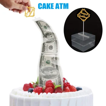 Tort de Bani ATM Cutie Trăgând în condiții de Siguranță Decoratiuni Cadou Surpriza pentru Ziua de nastere Partid MYDING