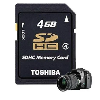 Toshiba Card SD de 4 gb SDHC Class 4 Flash Card de Memorie C4 P-SDHC4G4 Autentic de Mare Viteză SD de Memorie Pentru aparate foto Digitale