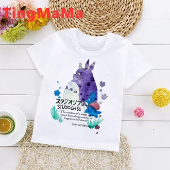 Totoro Spirited Away tricou tricou copii fete copii vara de desene animate Anime Drăguț haine