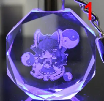 Touhou Proiect de Moda Anime Personalizate LED-uri brelocuri de Chei Jucarie Breloc Lumina Keyholder Unisex Cadou NOU
