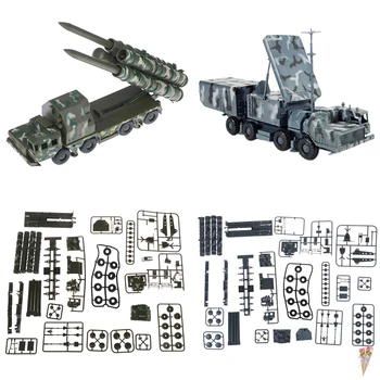 TOYZHIJIA 1:72 s-300, sisteme de rachete radar de vehicule asamblate militar model de masina de jucărie
