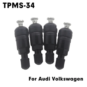 TPMS-34 Valve Anvelope Pentru Audi, Volkswagen, Porsche, BMW Aluminiu Masina Tija Supapei Anvelopei Kit Senzor presiune Pneuri senzor Supape