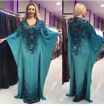 Tradiționale imprimate rochie maxi batwing maneca design african halat dashiki ramadan caftan liber rochii de moda abaya VKDR2048