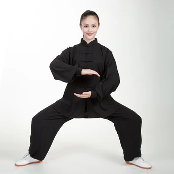Tradițională Chineză Kung Fu Stabilită De Îmbrăcăminte Pentru Femei Tai Chi Uniformă Om Wing Chun Haine Cu Maneci Lungi De Arte Martiale Wu Shu Costum