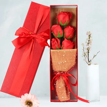 Trandafiri de Sapun Flori Săpun Cutie de Cadou de ziua Îndrăgostiților Cadouri de Nunta de Decorare Cadou Pentru uz Casnic Creative Baie Convenabil Durabil
