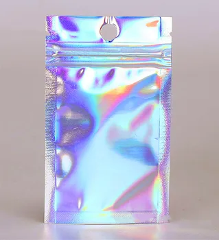 Translucid Laser Genti Clar Față Holograma Saci de Argint X-mas Cadouri Șosete Lenjerie Sexy Mănușă Sac de Depozitare
