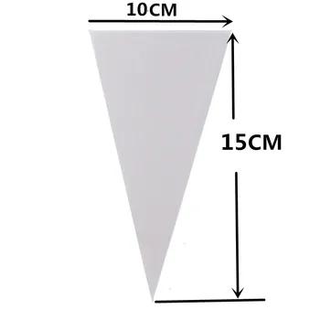 Transparent Cadou Sac de OPP Plastic Triunghiulara Sac pentru Nunta Petrecere Bomboane Ambalaje Alimentare Sac Decorare Tort Instrument 200pcs