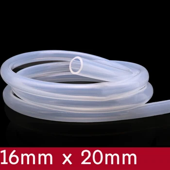 Transparent Flexibil Tub de Silicon ID 16mm x 20 mm OD de Grad Alimentar Non-toxic Bea Apă Furtun de Cauciuc de Lapte, Bere Moale Conductei de Conectare