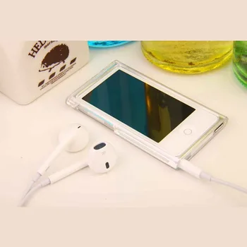 Transparent Greu Fata Spate Plin Capacul de Plastic Coajă de Caz Pentru Apple iPod Nano 7 7-8 8-a Generație + Filme