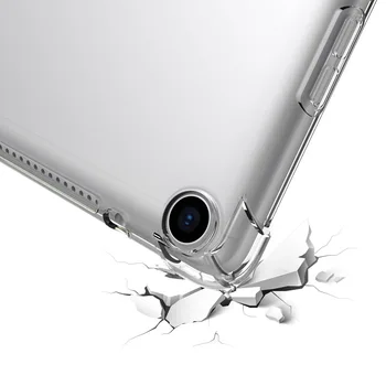Transparent rezistent la Socuri Bara de protecție Caz pentru Huawei MediaPad T3 M3 M5 M6 Caz Clar TPU Silicon Cover pentru MatePadPro 10.8 Funda Coque