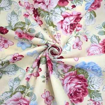 Transport gratuit 160cm Latime rose Floral bumbac tesatura textile acasă pânză pentru patchwork, quilting cusut tesatura