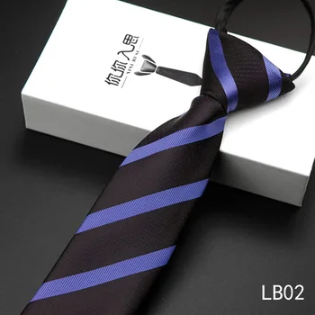 Transport gratuit 5.5 cm slim Formale Fermoar cravată pentru bărbați Petrecere de Nunta de afaceri cravate nuanța greșită Convenabil de sex Masculin Gât Cravată albastru negru rosu