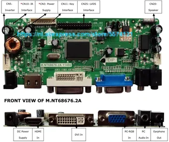 Transport gratuit Control Board Monitor Kit pentru B156XW04 V. 5 V5 HDMI + DVI + VGA LCD ecran cu LED-uri Controler de Bord Driver