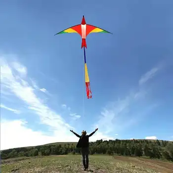 Transport gratuit de înaltă calitate 3m elvețian firebird Zmeu care zboară în aer liber, jucării set mâner zmee cozi weifang zmeu fabrica ripstop nylon