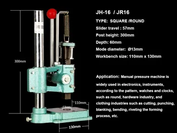 Transport gratuit Industriale JH16 /JR16 parte, mașină de presă Manuală, prese, mașini industriale Mici presa de mana Mini industriale mână