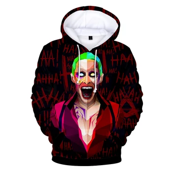 Tricou Hanorace Streetwear Hanorace Hanorac pentru Cupluri Strat de Moda Haha Joker de Imprimare 3D Hip Hop Amuzant Toamna Barbati/femei