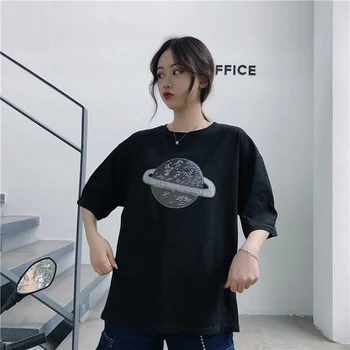 Tricouri Femei Simple, Imprimate Elegant Stil coreean Liber de Agrement Femei Vara Respirabil Trendy Harajuku Streetwear Doamnelor Chic