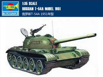 Trompeta 00340 1:35 rusă T-54 tanc mediu 1951 Asamblare model