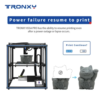 Tronxy X5SA Pro Liniștită Unitate 3D Printer OSG Dublă Axă Extern Șină de Ghidare Desktop DIY Kituri de Titan Extruder de Imprimare TPU Filament