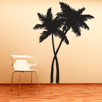 Tropical Palmier De Nucă De Cocos Perete Decal Dormitor Camera De Zi De Decorare Tapet Detașabil Murale De Perete De Vinil Autocolant Decor S680