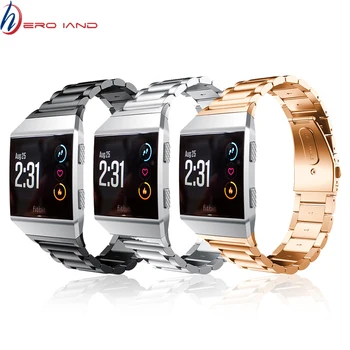 Trupa ceas pentru Fitbit Ionic din Oțel Inoxidabil, Metal de Înlocuire Curea de mână pentru Fitbit Ionic ceas Inteligent Banda Curea Bratara ceas