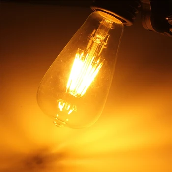 TSLEEN 10x E27 ST64 220/110V 4/8/12/16W Retro Edison COCEAN LED Bec Vintage Minge de Lumină Lampă cu Incandescență Lampada Pentru Decor Acasă