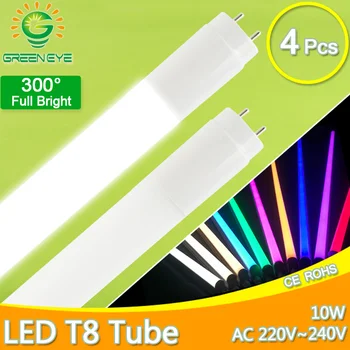 Tub T8 CONDUS acoperă lăptos 10W 60CM 220V 4buc/lot Cald Alb Rece Rosu Verde Albastru Roz SMD2835 led fluorescente T8 LED tube lampă cu neon